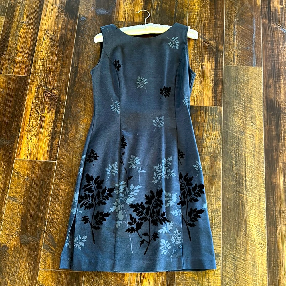 Gray knee length dress